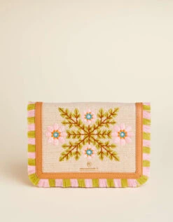 Honey Horn Mod Floral Clutch Crossbody