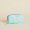 Vinyl Cosmetic Bag Light Blue Adirondack