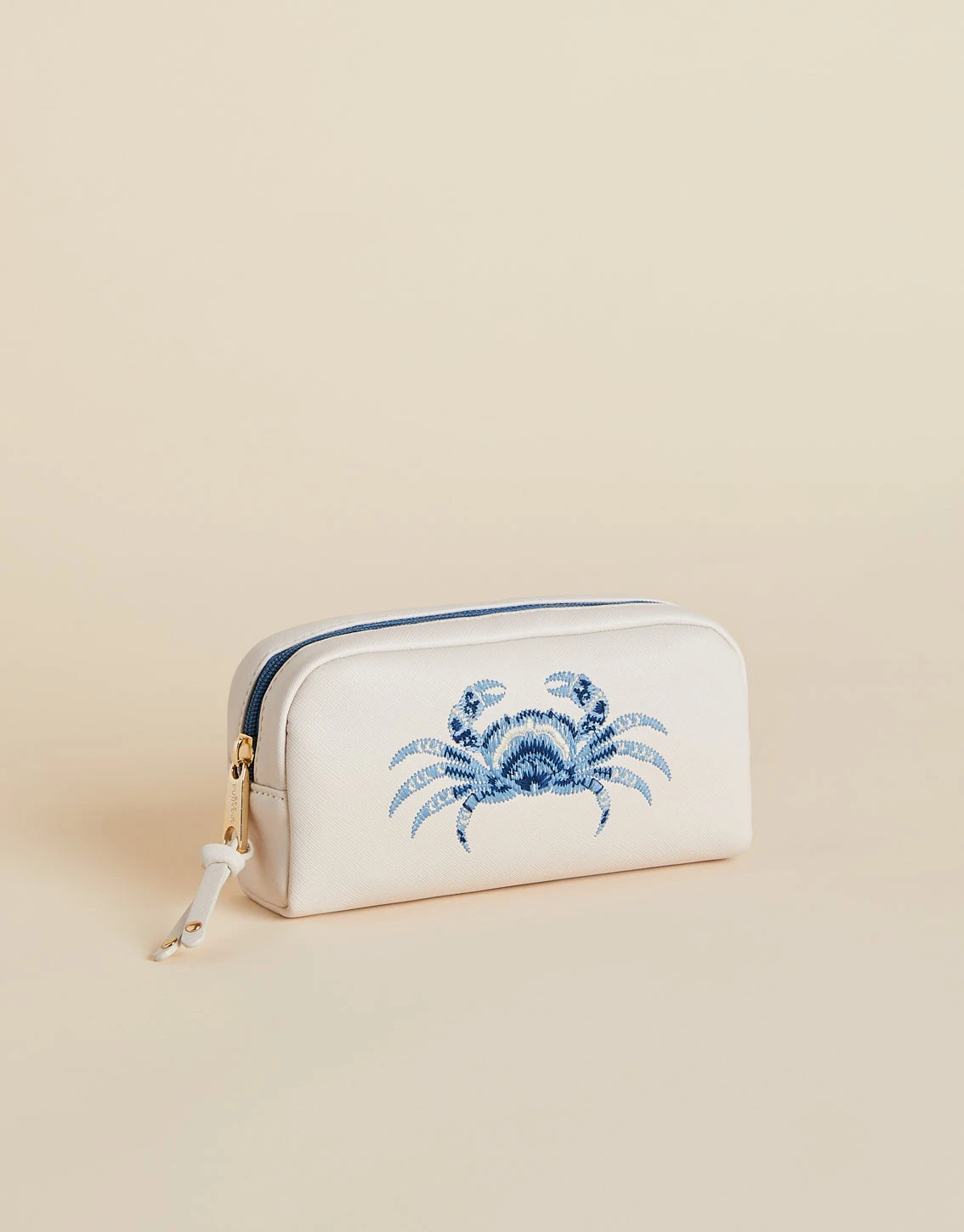 Vinyl Cosmetic Bag Natural Crab 1 Vinyl Cosmetic Bag Natural Crab
