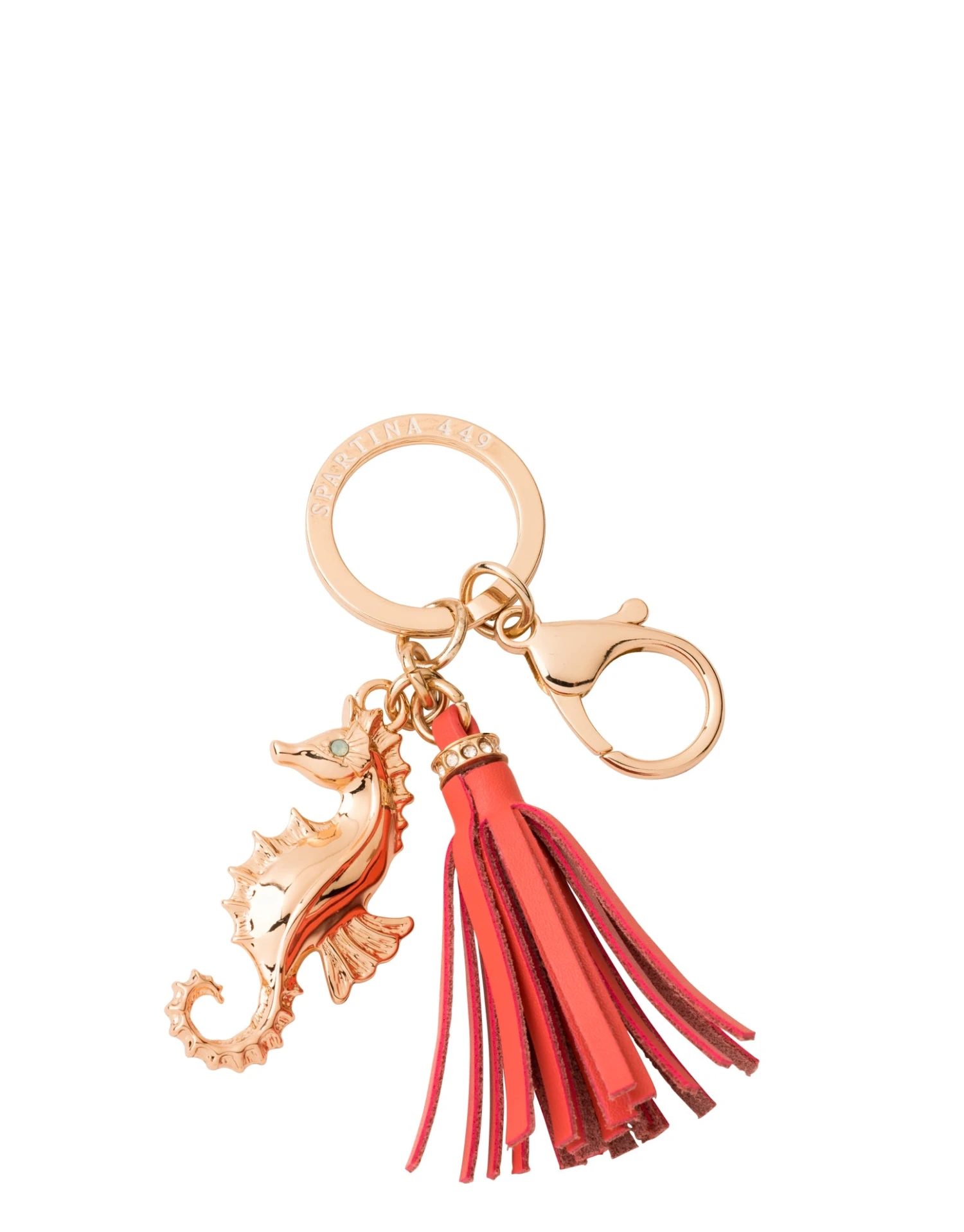 Seahorse Keychain Coral 1 Seahorse Keychain Coral