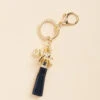 Navy Elephant Keychain