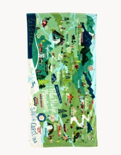Blue Ridge Mountains Beach Towel