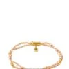 Double Bitty Stretch Bracelet Light Rose