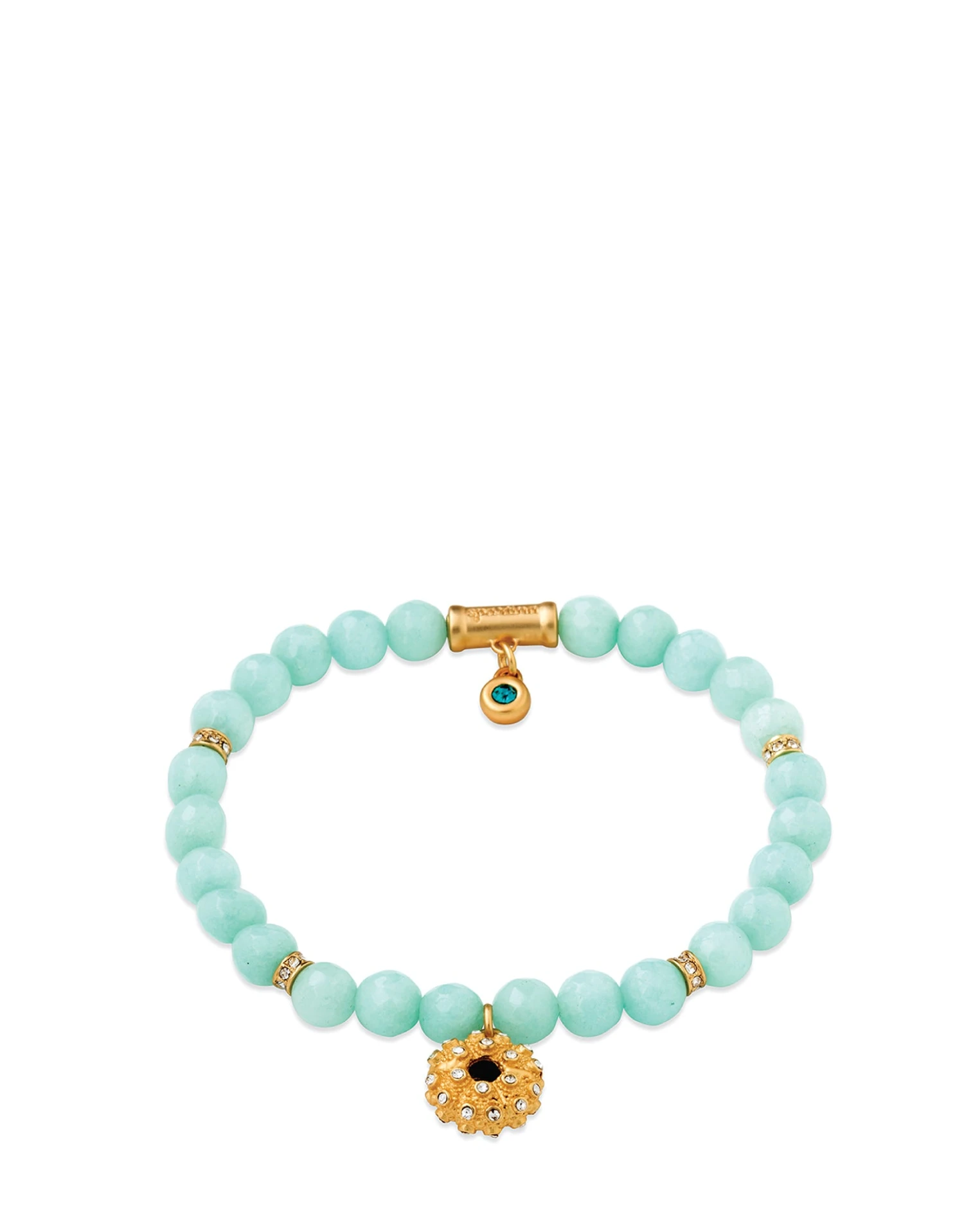 6mm Stretch Bracelet Aqua/Urchin 1 6mm Stretch Bracelet Aqua/Urchin