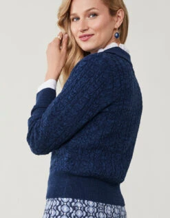 Toni Cardigan Blue Night -Spartina Store 957199d