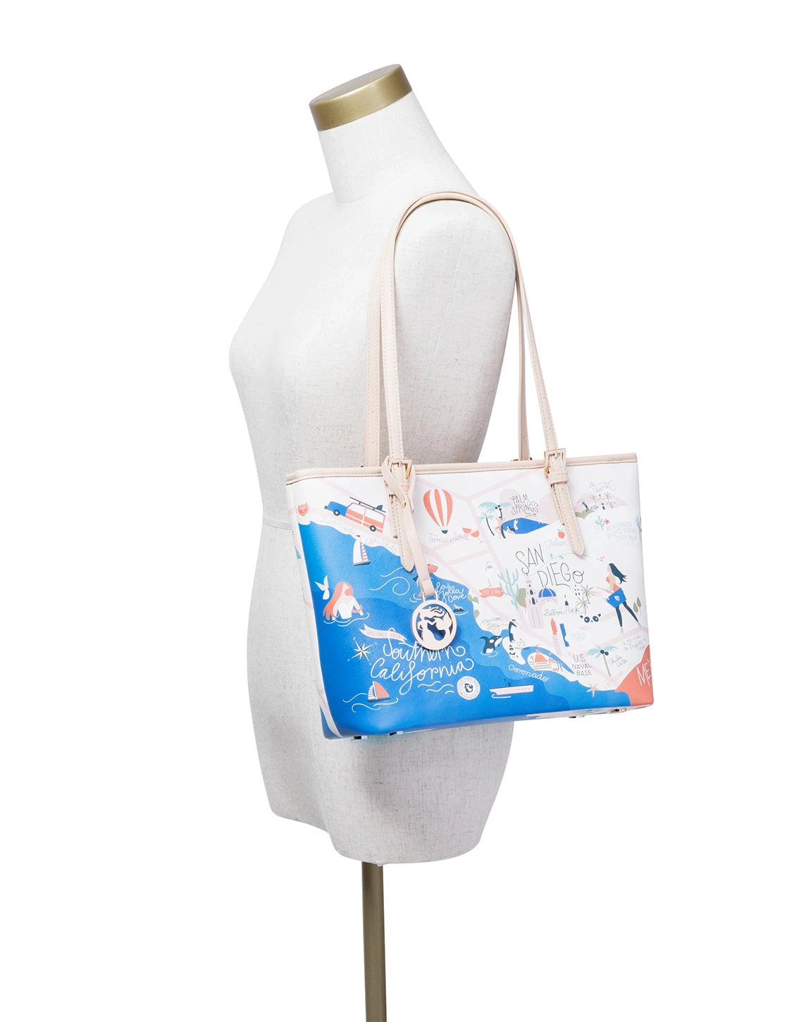 Southern California Small Tote (w/ Zipper) 2 Southern California Small Tote (w/ Zipper) - Image 2