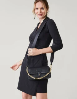 Cristina Wrap Dress Black 9 Cristina Wrap Dress Black -Spartina Store 957434b