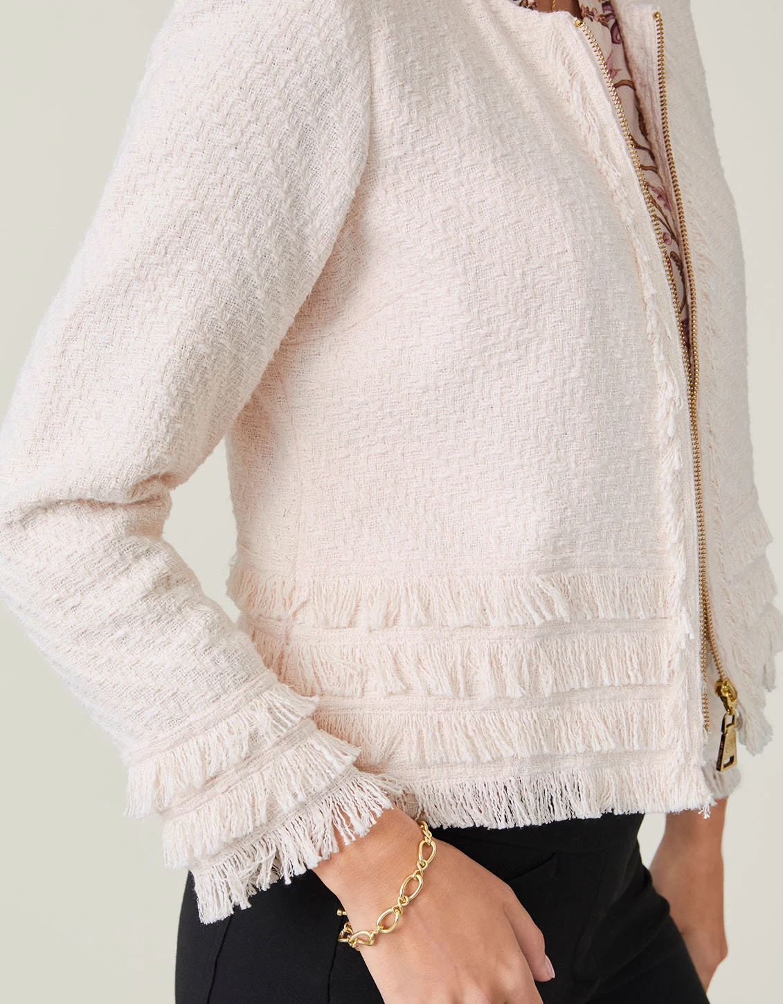 Harper Tweed Jacket Champagne 5 Harper Tweed Jacket Champagne - Image 5