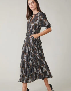 Lynette Midi Dress Harbor River Batik -Spartina Store 957793b