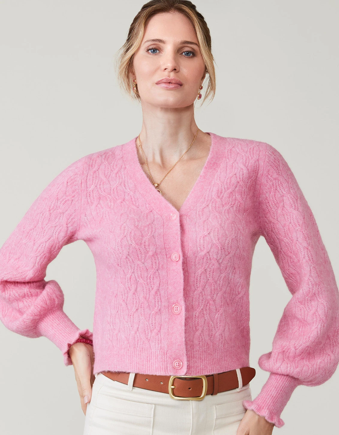 Nadine Cardigan Wild Rose 2 Nadine Cardigan Wild Rose - Image 2