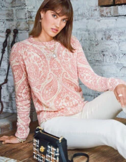 Shelby Pullover Harbor River Damask 10 Shelby Pullover Harbor River Damask -Spartina Store 958035m