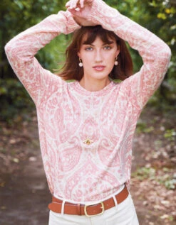 Shelby Pullover Harbor River Damask 9 Shelby Pullover Harbor River Damask -Spartina Store 958035o