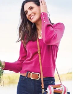 Hayden Cashmere Sweater Sangria 12 Hayden Cashmere Sweater Sangria -Spartina Store 958455m