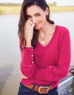 Hayden Cashmere Sweater Sangria