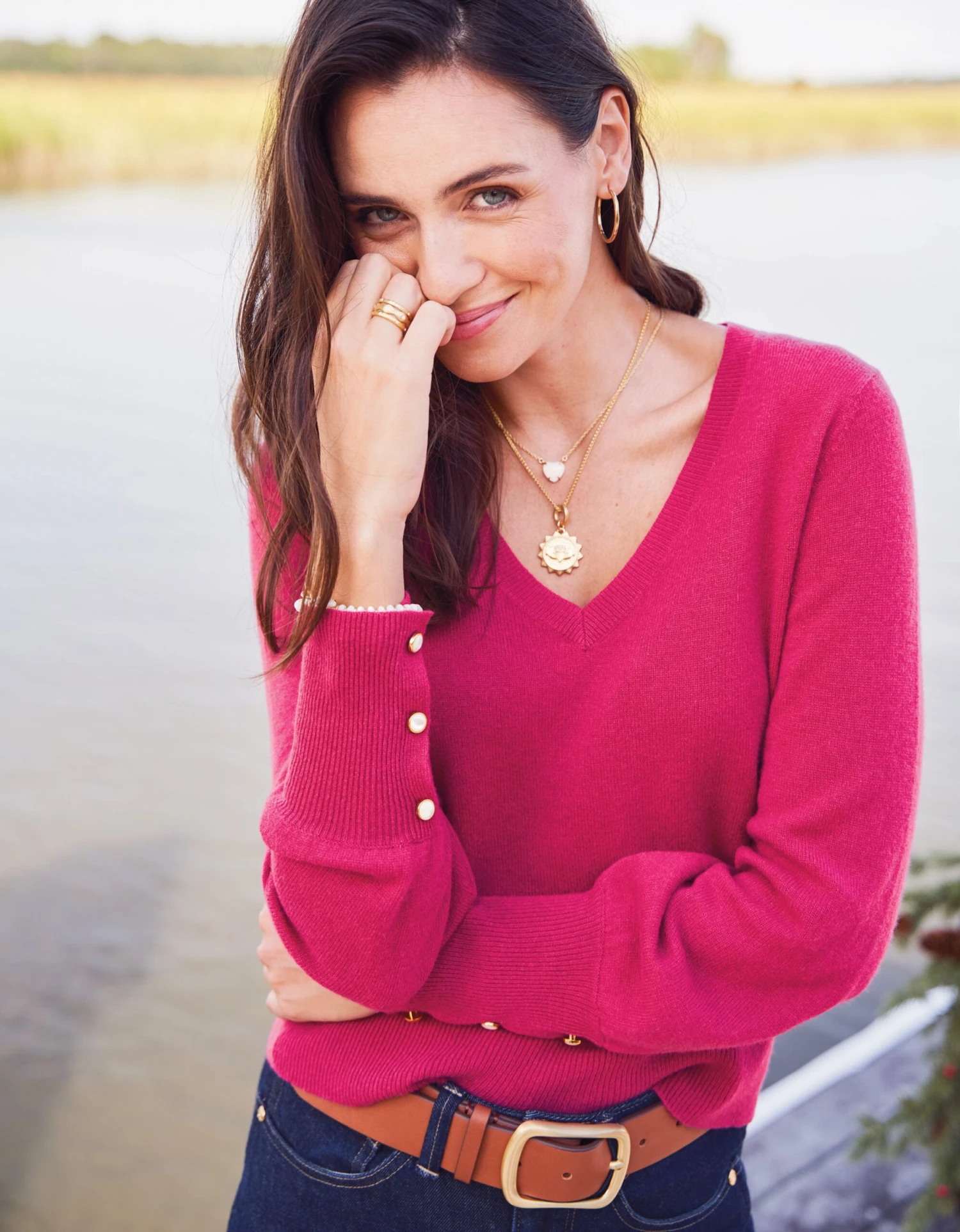 Hayden Cashmere Sweater Sangria 1 Hayden Cashmere Sweater Sangria