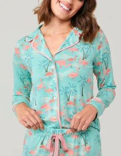 Pajama Top Flamingos -Spartina Store 959353b