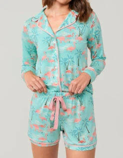 Pajama Short Flamingos 11 Pajama Short Flamingos -Spartina Store 959414e