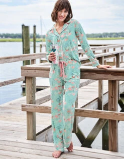 Pajama Pant Flamingos -Spartina Store 959476e