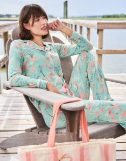 Pajama Pant Flamingos -Spartina Store 959476f