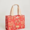 Shopper Tote Lowcountry Fauna Red