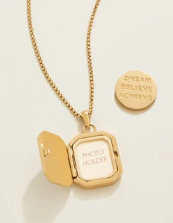 Mini Window Locket Necklace 18" Mother-of-Pearl -Spartina Store 959971c