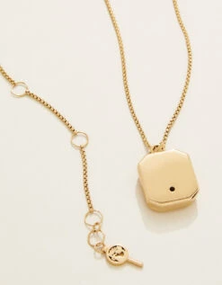 Mini Window Locket Necklace 18" Mother-of-Pearl -Spartina Store 959971d