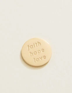 Mini Locket Note Faith Hope Love