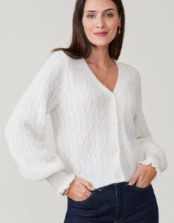Nadine Cardigan Eggnog -Spartina Store 960311