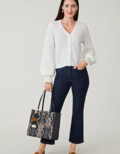 Nadine Cardigan Eggnog -Spartina Store 960311b