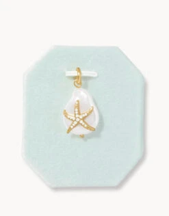 Shine Charm Starfish/Faux Pearl
