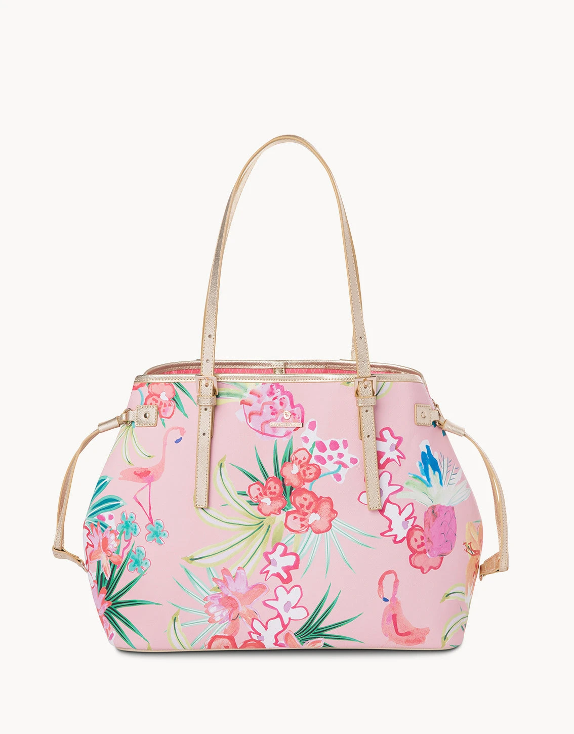 Retreat Jetsetter Tote Flamingo Floral 2 Retreat Jetsetter Tote Flamingo Floral - Image 2