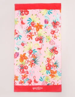Retreat Beach Towel Flamingo Floral
