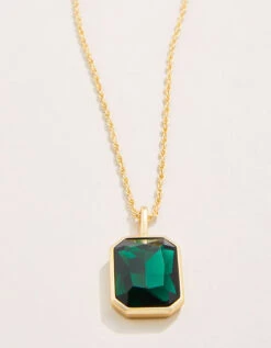 Grand Chateau Necklace 18" Dark Green
