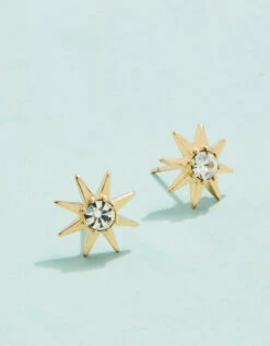 Star Bright Stud Earrings Crystal/Star