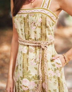 Cleona Midi Dress Calm Waters Bouquet 12 Cleona Midi Dress Calm Waters Bouquet -Spartina Store 961523n