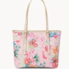 Retreat Medium Tote Flamingo Floral