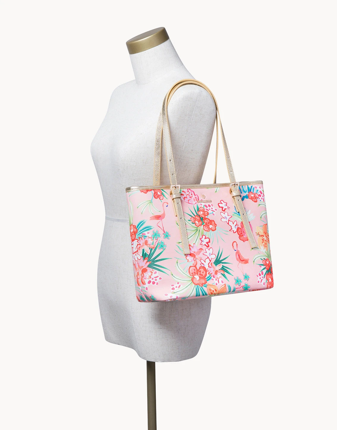 Retreat Medium Tote Flamingo Floral 4 Retreat Medium Tote Flamingo Floral - Image 4