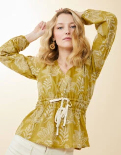 Loretta Blouse Calm Waters Schiffli