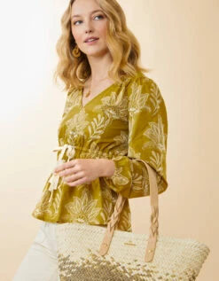 Loretta Blouse Calm Waters Schiffli 12 Loretta Blouse Calm Waters Schiffli -Spartina Store 961943g