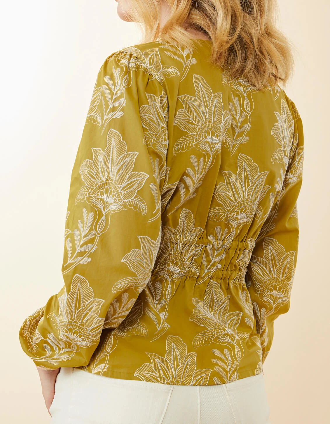 Loretta Blouse Calm Waters Schiffli 8 Loretta Blouse Calm Waters Schiffli - Image 8