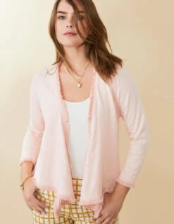 Clara Convertible Cardigan Strawberry Cream -Spartina Store 962322c