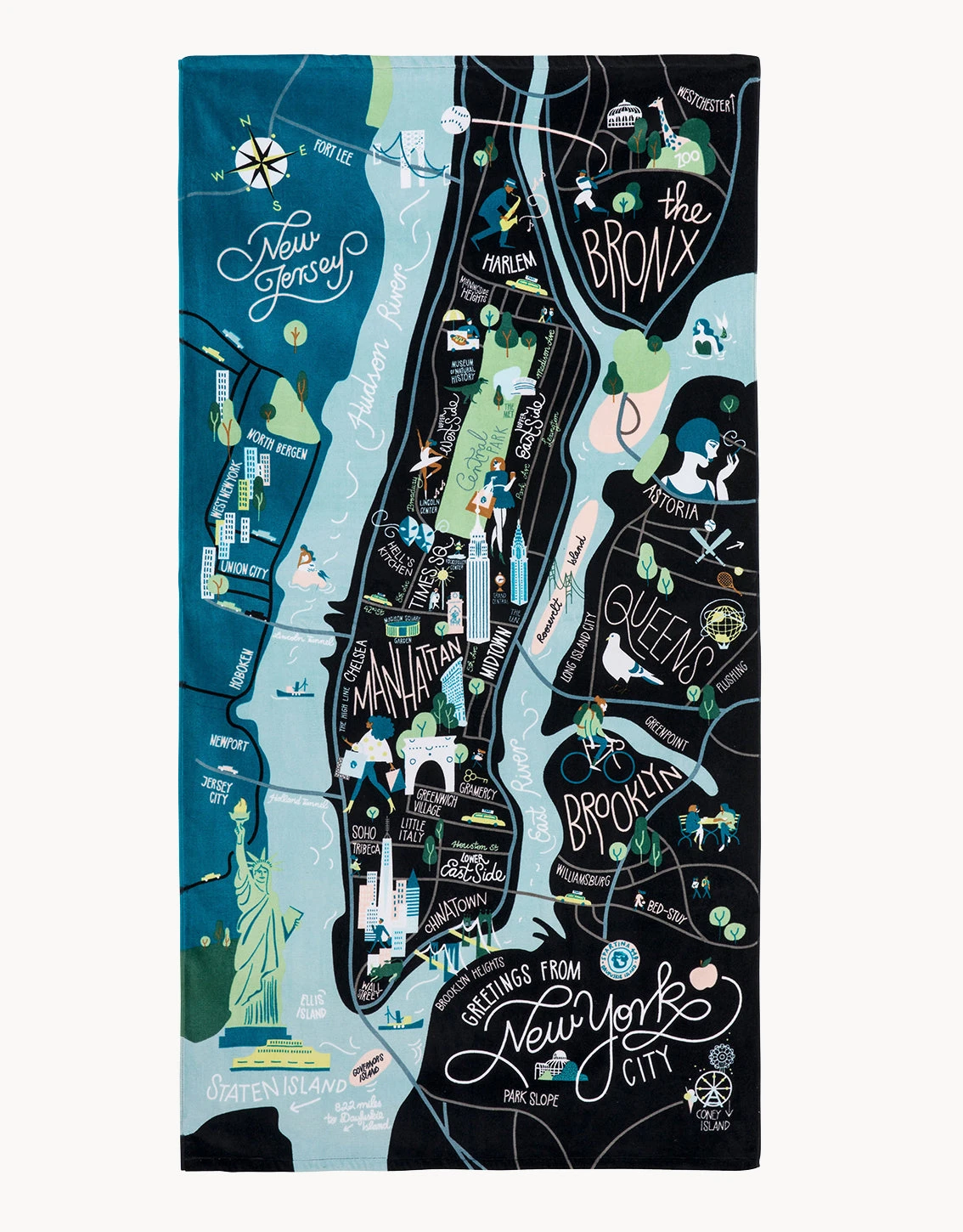 New York City Beach Towel 1 New York City Beach Towel