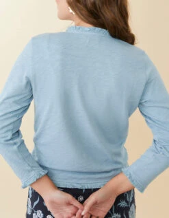 Clara Convertible Cardigan Ashley Blue -Spartina Store 963237d