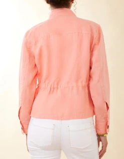 Dani Linen Jacket Soft Coral 10 Dani Linen Jacket Soft Coral -Spartina Store 964845c