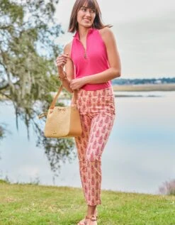 Maren Pull On-Pant Callawassie Blooms -Spartina Store 965408n
