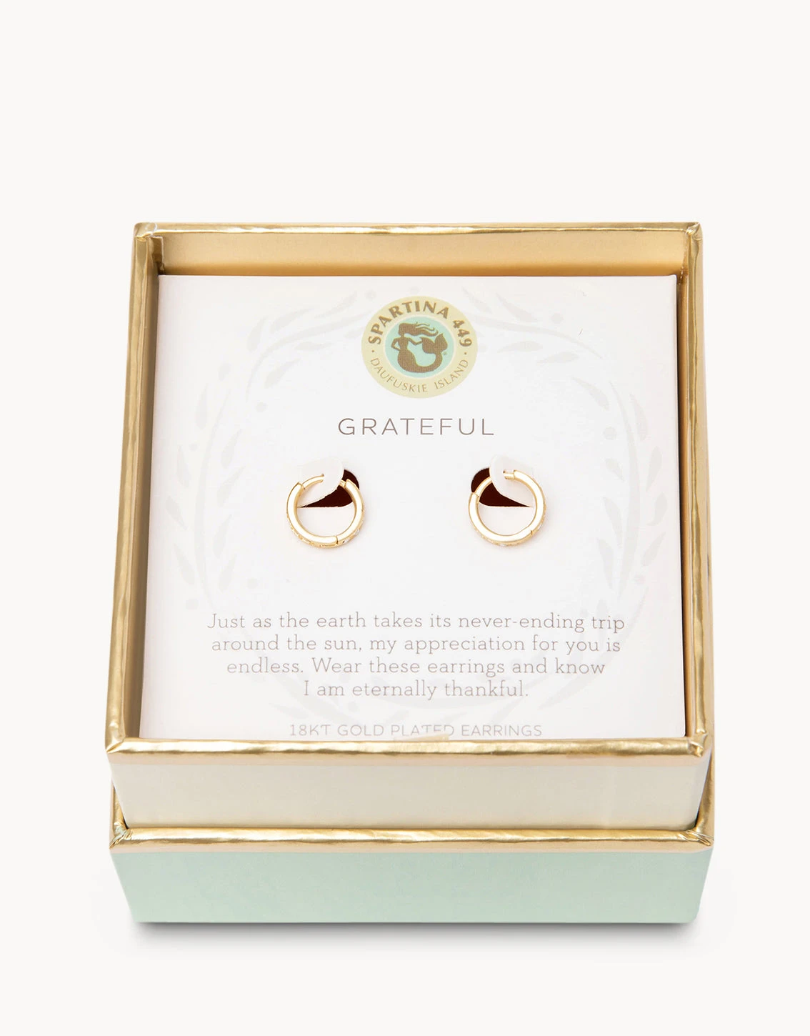 Sea La Vie Hoop Earrings Grateful/Ring 1 Sea La Vie Hoop Earrings Grateful/Ring