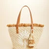 Straw Fringe Tote Palmetto