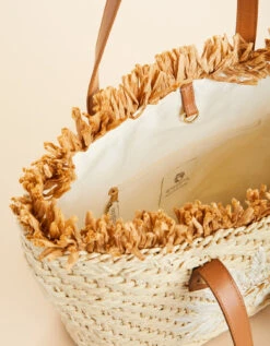 Straw Fringe Tote Palmetto -Spartina Store 966351c