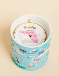Greetings From Candle 12oz. Florida/Atlantic Breeze -Spartina Store 966580d