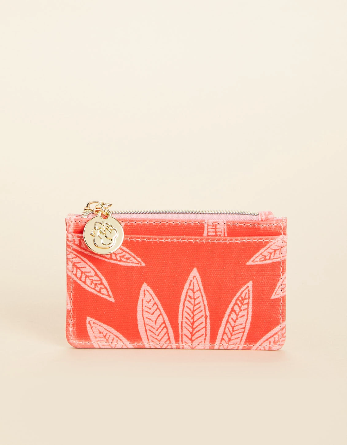 Zip Card Holder Palmetto Frond 1 Zip Card Holder Palmetto Frond